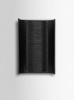  Benediko Small Galba III Wall Sconce in Black Plaster with Knifed Finish - 4398354
