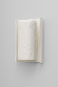  Benediko Small Galba III Wall Sconce in White Plaster with Knifed Finish - 4398370