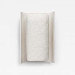  Benediko Small Galba III Wall Sconce in White Plaster with Knifed Finish - 4399032