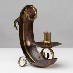  Benham Froud Benham Froud English Arts Crafts copper brass night light or candle holder - 4187628