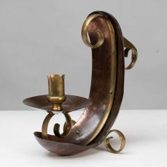  Benham Froud Benham Froud English Arts Crafts copper brass night light or candle holder - 4187630