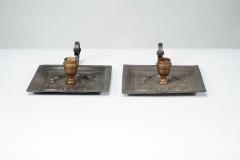  Benham Froud Benham Froud London A Pair of Arts Crafts Copper Night Candle Holders - 4187636