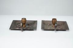  Benham Froud Benham Froud London A Pair of Arts Crafts Copper Night Candle Holders - 4187638