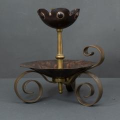  Benham Froud Benham Froud Pair of Arts Crafts copper night candle holder w flower head - 4187644
