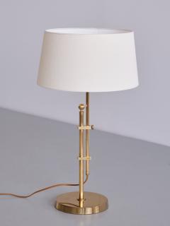  Bergboms Bergboms B 131 Height Adjustable Table Lamp in Brass Sweden 1950s - 3394659