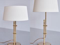  Bergboms Bergboms B 131 Height Adjustable Table Lamp in Brass Sweden 1950s - 3394678