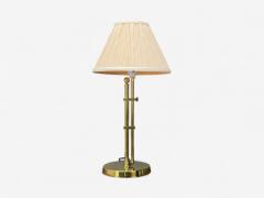  Bergboms Bergboms Swedish Modern Brass Fabric Adjustable Table Lamp Sweden 1980s - 4263989