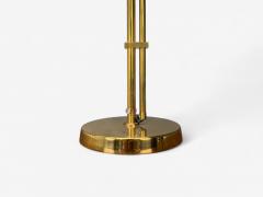  Bergboms Bergboms Swedish Modern Brass Fabric Adjustable Table Lamp Sweden 1980s - 4263991