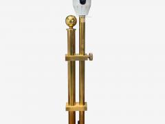  Bergboms Bergboms Swedish Modern Brass Fabric Adjustable Table Lamp Sweden 1980s - 4263997