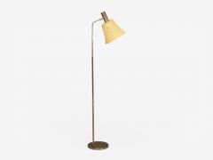  Bergboms Bergboms Swedish Modern Floor Lamp Brass Cane Sweden 1960s - 4521440