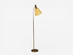 Bergboms Bergboms Swedish Modern Floor Lamp Brass Cane Sweden 1960s - 4521441