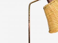  Bergboms Bergboms Swedish Modern Floor Lamp Brass Cane Sweden 1960s - 4521444