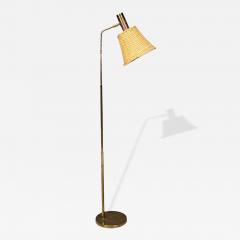  Bergboms Bergboms Swedish Modern Floor Lamp Brass Cane Sweden 1960s - 4522050