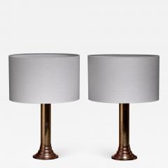  Bergboms Bergboms brass table lamps Sweden 1950s - 1067686