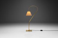  Bergboms Brass Floor Lamp with Adjustable Gooseneck for Bergboms Sweden 1940s - 3641410