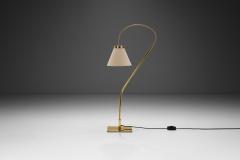  Bergboms Brass Floor Lamp with Adjustable Gooseneck for Bergboms Sweden 1940s - 3641411