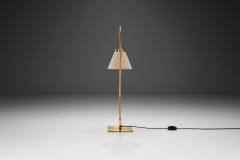  Bergboms Brass Floor Lamp with Adjustable Gooseneck for Bergboms Sweden 1940s - 3641413