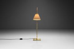  Bergboms Brass Floor Lamp with Adjustable Gooseneck for Bergboms Sweden 1940s - 3641414