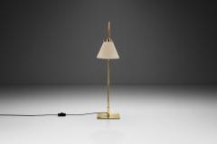  Bergboms Brass Floor Lamp with Adjustable Gooseneck for Bergboms Sweden 1940s - 3641415