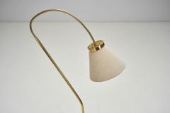  Bergboms Brass Floor Lamp with Adjustable Gooseneck for Bergboms Sweden 1940s - 3641418