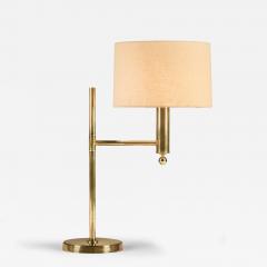  Bergboms Large Swedish 1970s Bergboms brass table lamp - 4361729