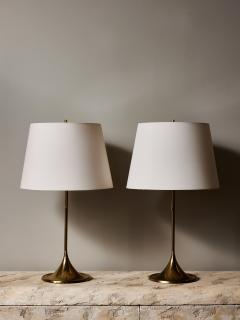  Bergboms Pair of Bergboms Brass Table Lamps Model B 024 - 4693011