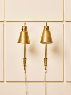  Bergboms Pair of Bergboms SL 3 Adjustable Brass Wall Sconces - 4795768