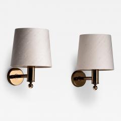  Bergboms Pair of Bergboms brass wall lamps Sweden - 2184315