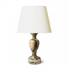  Bergboms Pair of Figured Onyx Table Lamps Attributed to Bergboms Co  - 3601388