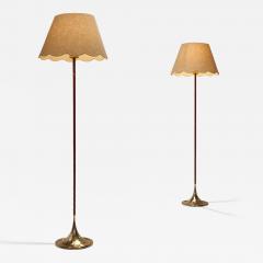  Bergboms Pair of Floor Lamps by Alf Svensson and Yngvar Sandstr m Sweden 1960s - 4247169