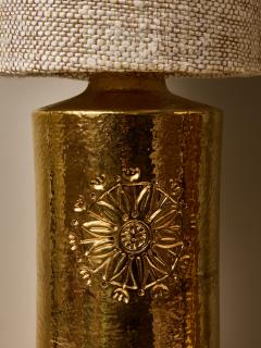  Bergboms Pair of Golden Ceramic Table Lamp by Bergboms - 3573911