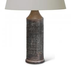  Bergboms Pair of Lamps With Intaglio Design in Gray by Bitossi for Bergbomns - 840143