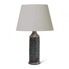  Bergboms Pair of Lamps With Intaglio Design in Gray by Bitossi for Bergbomns - 840145