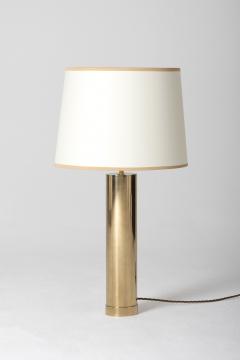  Bergboms Pair of Large Midcentury Brass Table Lamps by Bergbom - 1451294