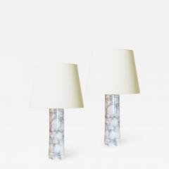  Bergboms Pair of Marble Table Lamps by Bergboms - 1793850