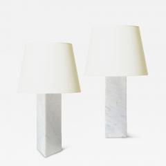  Bergboms Pair of Marble Table Lamps by Bergboms Co  - 3600749