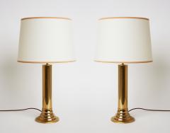  Bergboms Pair of Midcentury Brass Table Lamps by Bergboms - 1706851