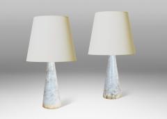  Bergboms Pair of Mod Conical Table Lamps in Marble Attributed to Bergboms Co  - 3702644