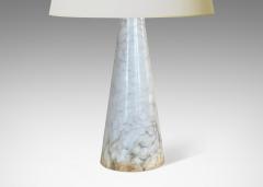  Bergboms Pair of Mod Conical Table Lamps in Marble Attributed to Bergboms Co  - 3702647