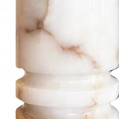  Bergboms Pair of Muscular Lathed Onyx Table Lamps by Bergbom Co  - 3160296