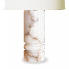  Bergboms Pair of Muscular Lathed Onyx Table Lamps by Bergbom Co  - 3160297