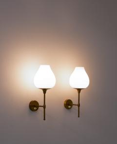  Bergboms Pair of Swedish Midcentury Wall Lamps by Alf Svensson for Bergboms - 1620235