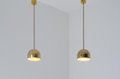  Bergboms Pair of Swedish pendant lamps in brass  - 2776677