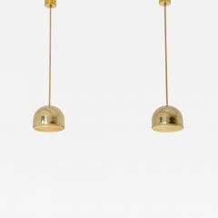  Bergboms Pair of Swedish pendant lamps in brass  - 2778575