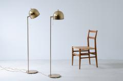  Bergboms Pair of rare Swedish floor lamps in brass with adjustable shade - 2434522