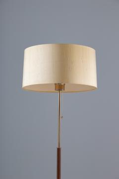  Bergboms Scandinavian Midcentury Floor Lamp in Brass and Rosewood by Bergboms Sweden - 1175742