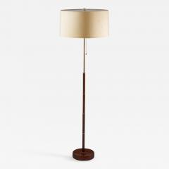  Bergboms Scandinavian Midcentury Floor Lamp in Brass and Rosewood by Bergboms Sweden - 1176480