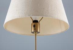  Bergboms Scandinavian Midcentury Floor Lamp in Brass and Wood by Bergboms Sweden - 1384444