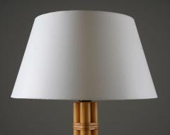  Bergboms Scandinavian Midcentury Table Lamp in Brass and Bamboo by Bergboms Sweden - 3102391