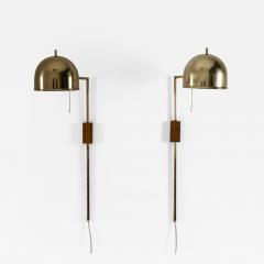  Bergboms Scandinavian Midcentury Wall Lamps in Brass by Bergboms Sweden - 852233